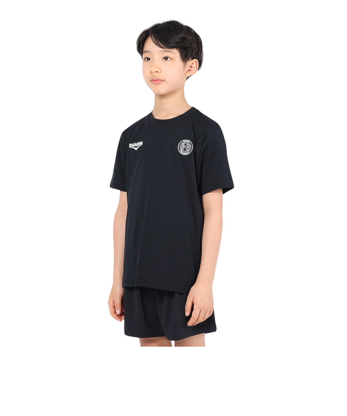 デュアリグ(DUARIG)サッカーウェア ジュニア プラクティス半袖シャツ 4S0019-SCWR-742CD BLK 速乾