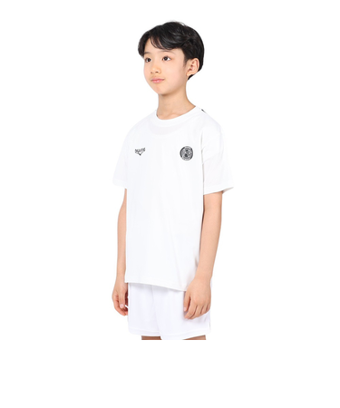 デュアリグ(DUARIG)サッカーウェア ジュニア プラクティス半袖シャツ 4S0019-SCWR-742CD WHT 速乾