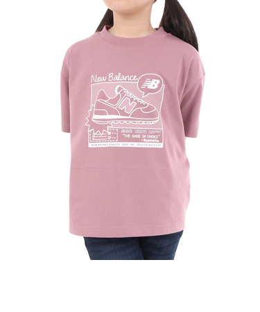 ニューバランス（new balance）ジュニア 吸水速乾 Graphic 半袖Tシャツ ABT45061RSE