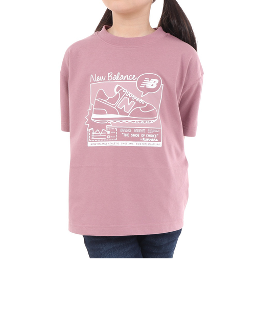 ニューバランス（new balance）ジュニア 吸水速乾 Graphic 半袖Tシャツ ABT45061RSE
