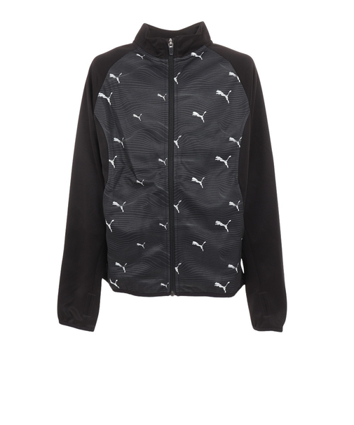 プーマ（PUMA）ジャージ ジュニア ACTIVE SPORTS ポリ フルジップ フーデッドジャケット 黒 ブラック 681355 01 BLK