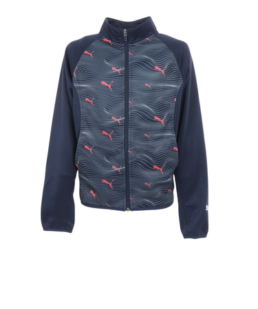 プーマ(PUMA)ジャージ ジュニア ACTIVE SPORTS ポリ フルジップ フーデッドジャケット ネイビー 681355 14 NVY