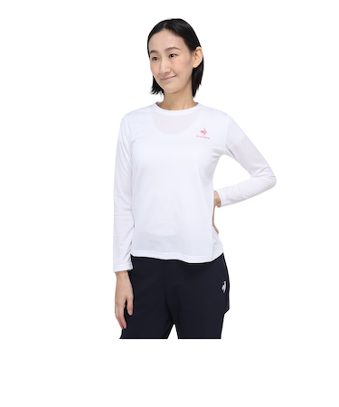 ルコックスポルティフ（lecoqsportif）エコペットロングスリーブシャツ QMWTJB30Z WHT