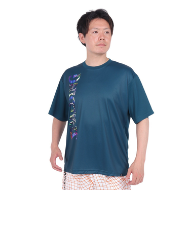 スポルディング（SPALDING）バスケットボールウェア Tシャツ ネオン トロピカル ロゴ SMT24010SP 速乾 UVカット