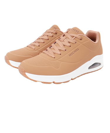スケッチャーズ（SKECHERS）カジュアルシューズ ウノスタンドオンエア キャメル 52458-TAN スニーカー シンプル タウン デイリーユース