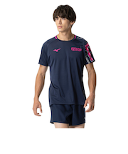 ミズノ（MIZUNO）バレーボールウェア Funtastプラクティスシャツ 半袖Tシャツ V2MAB10187 速乾