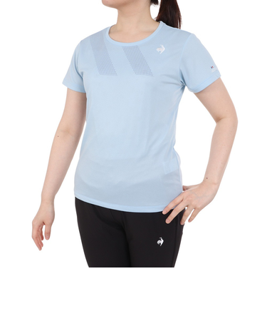 ルコックスポルティフ（lecoqsportif）テニスウェア レディース ソレイユ ゲームシャツ QTWVJA90 SA 速乾