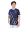 ルコックスポルティフ（lecoqsportif）テニスウェア サンスクリーングラフィックゲームシャツ QTMXJA90 NV 速乾