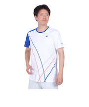 ルコックスポルティフ（lecoqsportif）テニスウェア サンスクリーングラフィックゲームシャツ QTMXJA90 WH 速乾