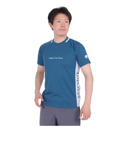 デサント（DESCENTE）バレーボールウェア 半袖バレーボールシャツ DVUXJA51 GRN 速乾