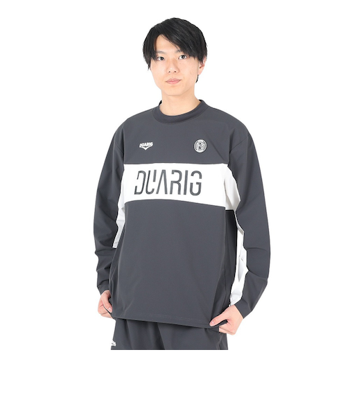 デュアリグ（DUARIG）サッカーウェア 長袖プルオーバートップ 4S0001-SCWR-741EG BLK