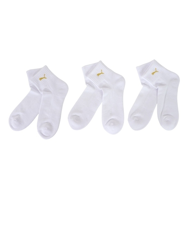 プーマ（PUMA）クォーターソックス 3足組 23～25cm 3563043-01-235