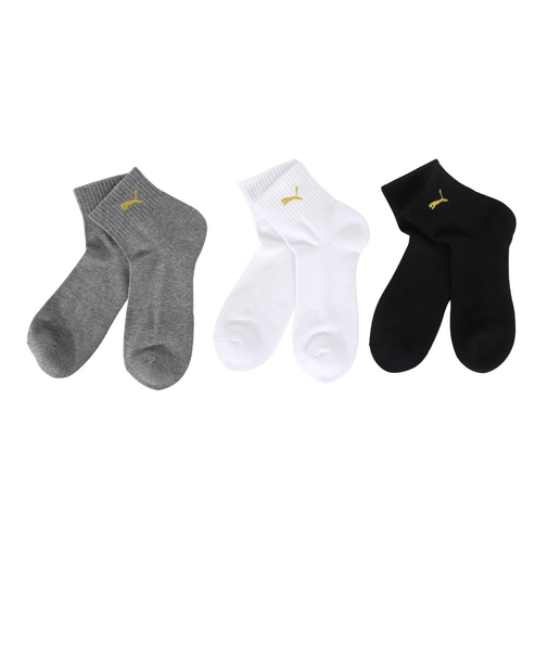 プーマ（PUMA）クォーターソックス 3足組 23～25cm 3563043-03-235