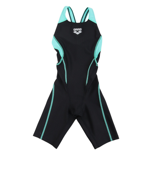 アリーナ（ARENA）競泳水着 ジュニア 女子 水泳 アクアレーシング ジュニアハーフスパッツ 着やストラップ WA承認 ARN-2050WJ BKMT