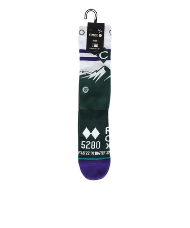 スタンス（STANCE）野球 コロラド・ロッキーズ CC CREW ソックス A545A22ROC FOREST