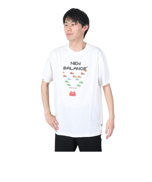 ニューバランス（new balance）バスケットボールウェア Hoops Gamer Pack グラフィック半袖Tシャツ MT41602WT