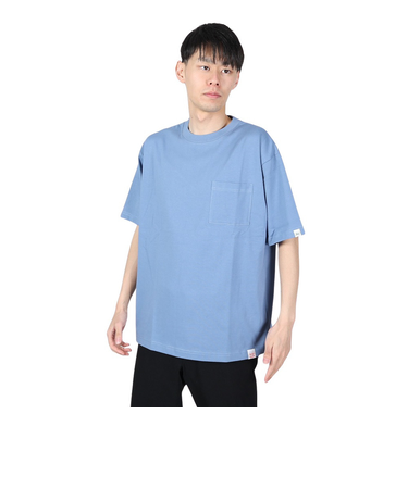 ヤックパック（YAK PAK）無地 ポケット付き 半袖Tシャツ 4510001-63 BLU