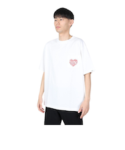ヤックパック（YAK PAK）ハートロゴ ポケット付き 半袖Tシャツ 4510007-07 WHT