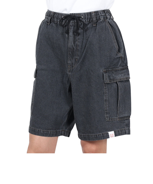ヤックパック（YAK PAK）デニム カーゴショーツ 4510012-01 BLK