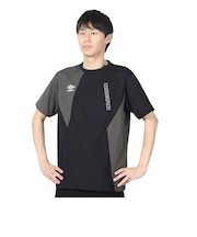 アンブロ（UMBRO）サッカーウェア THE THIRD ショートスリーブプラシャツ UUUXJA53 BLK