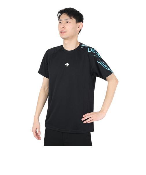 デサント（DESCENTE）バレーボールウェア 半袖プラクティスシャツ XB DX-B2844XB BKBL