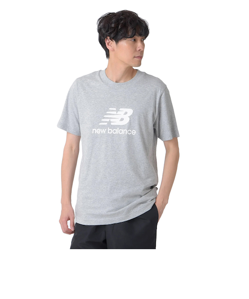 ニューバランス（new balance）大谷選手着用モデル Stacked Logo ショートスリーブTシャツ MT41502AG