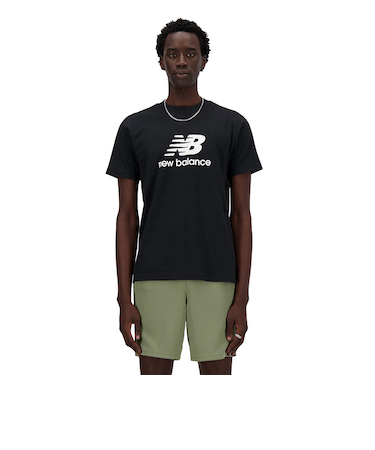 ニューバランス(new balance)大谷選手着用モデル Stacked Logo ショートスリーブTシャツ MT41502BK