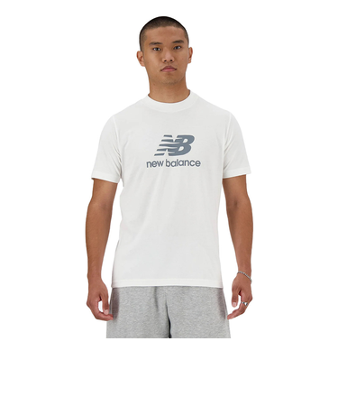 ニューバランス（new balance）大谷選手着用カラー Stacked Logo ショートスリーブTシャツ MT41502WT