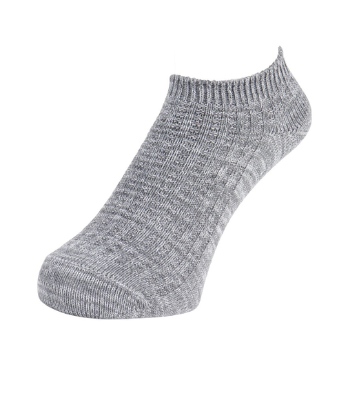 クー（Coo.）ショート麻混ソックス GRY 1足組 895CO4GSA0047