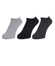 クー(Coo.)消臭ショート丈ソックス 3足組 GRYCGYBLK 894NN3OK0077