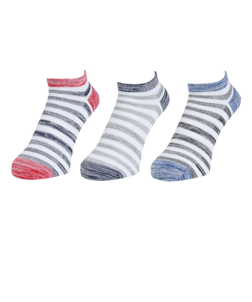 クー（Coo.）消臭ショート丈ソックス 3足組 BLKNVYGRY 894NN3OK0081