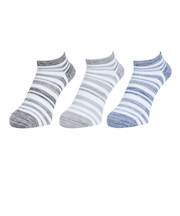 クー（Coo.）消臭ショート丈ソックス 3足組 GRYNVYBLK 894NN3OK0082