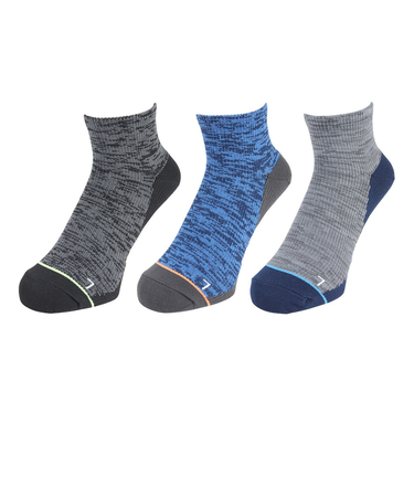 ストロングアンクルソックス 3足組 GRYNVYBLK SK3S0067-WA894-GROK