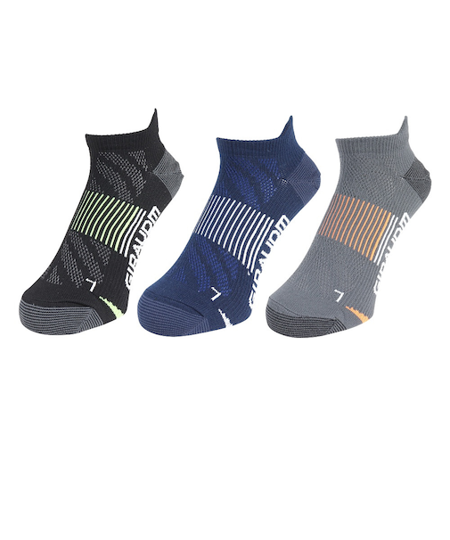 ストロングハイバソックス 3足組 CGYNVYBLK SK4S0191-WA894-GRYW