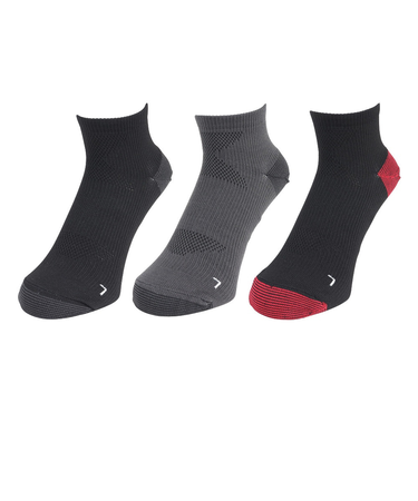 ストロングアンクルソックス 3足組 REDGRNBLK SK4S0193-WA894-GRYW