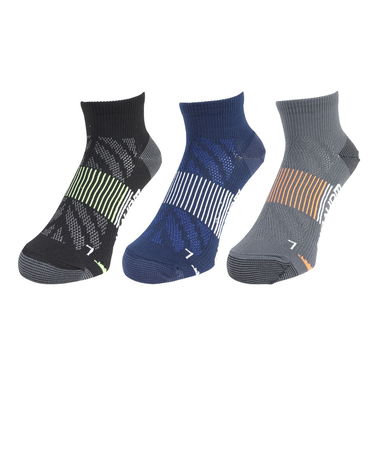 ストロングアンクルソックス 3足組 CGYNVYBLK SK4S0194-WA894-GRYW