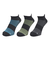 クールハイバソックス 3足組 YELBLUGRY SK4S0201-WA894-GRYW