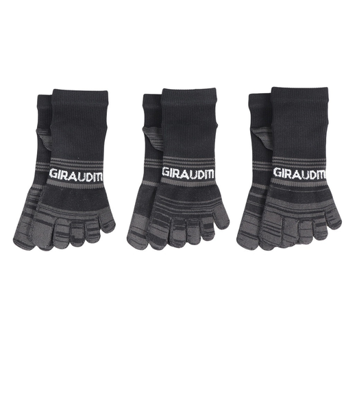 クール5本指ソックス 3足組 BLK SK4S0198-WA895-GRYW