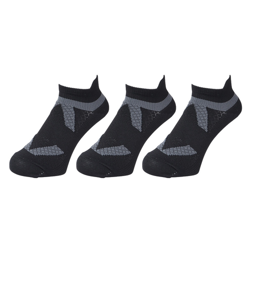 デオハイバソックス 3足組 BLK SK4S0210-WA895-GRYW