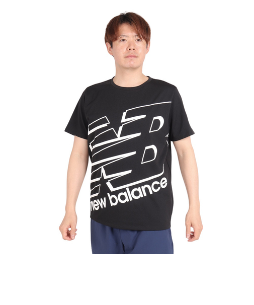 ニューバランス（new balance）ビッグロゴ半袖Tシャツ AMT31078BK