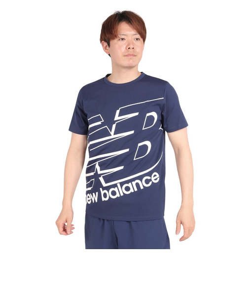 ニューバランス（new balance）ビッグロゴ半袖Tシャツ AMT31078NGO
