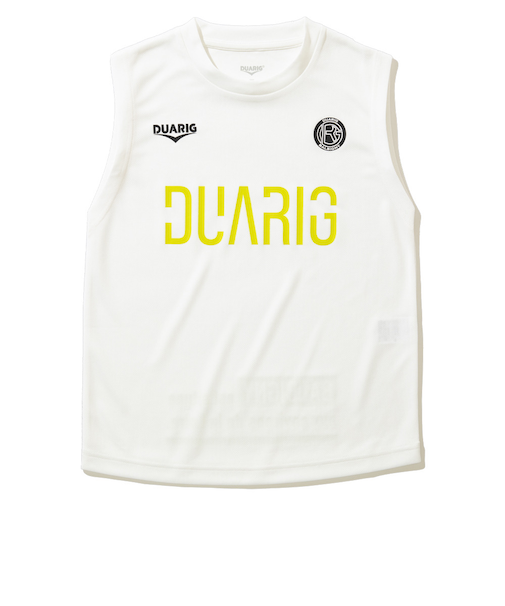 デュアリグ（DUARIG）サッカーウェア ジュニア プラクティスノースリーブシャツ 4S0020-SCWR-742HD WHT 速乾