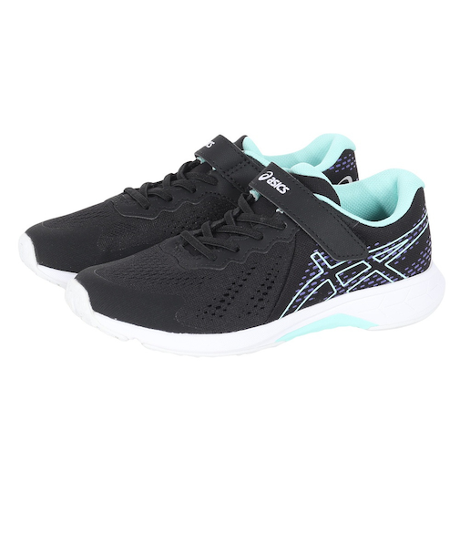 アシックス(ASICS)ジュニアスポーツシューズ レーザービーム RI-MG ブラック 1154A181.002 ベルクロ ベルト付き スニーカー 通学 学校…