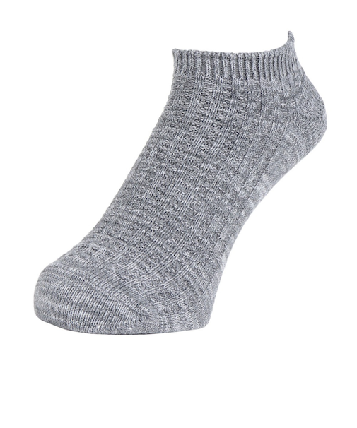 クー（Coo.）ショートソックス 麻混 1足組 25～28cm GRY 894CO4GSA0019