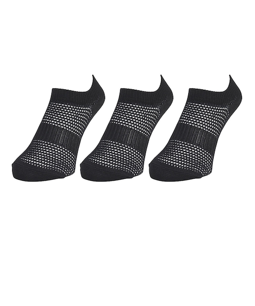 クー（Coo.）接触冷感 HM スニイン スニーカーインソックス 3足組 BLK3 894NN3OK0042