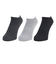 クー（Coo.）消臭ショート丈ソックス 3足組 GRYCGYBLK 894NN3OK0076
