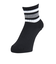クー（Coo.）アンクルラインソックス 1足組 BLK 895CO4GSA0056 22cm