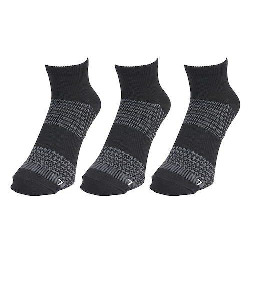 クールアンクルソックス 3足組 BLK SK4S0203-WA894-GRYW