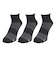 クールアンクルソックス 3足組 BLK SK4S0203-WA894-GRYW