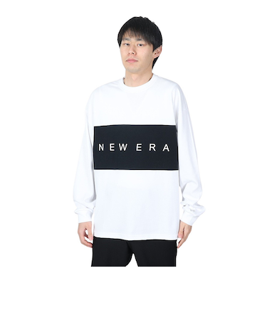 ニューエラ（NEW ERA）オーバーサイズド パフォーマンス 長袖Tシャツ パネルロゴ 14121996